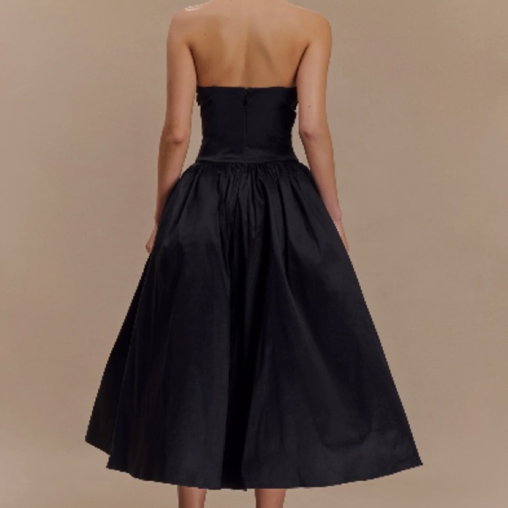 Meshki Black Strapless Maxi Dress - Picture 3 of 10